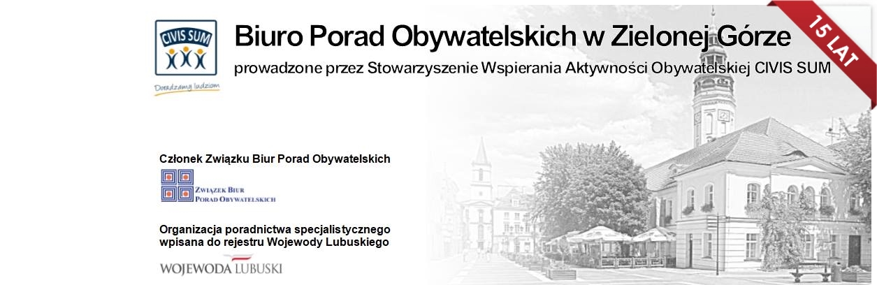 Stowarzyszenie CIVIS SUM - Biuro Porad Obywatelskich w Zielonej Górze