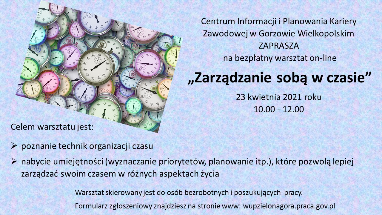 zarzadzanie soba w czasie - warsztat