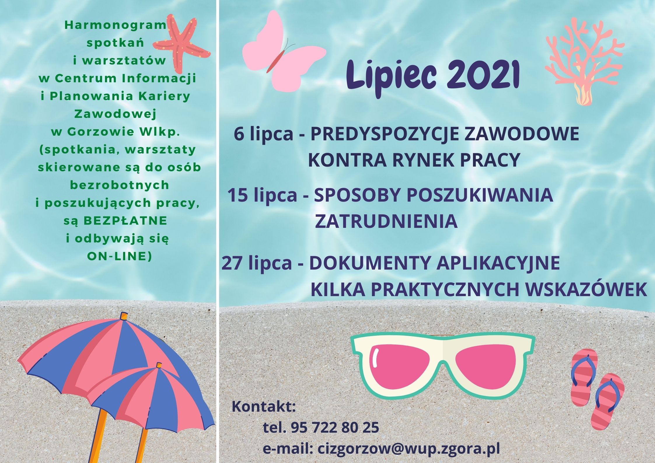 harmonogram doradztwa zawodowego na lipiec 2021