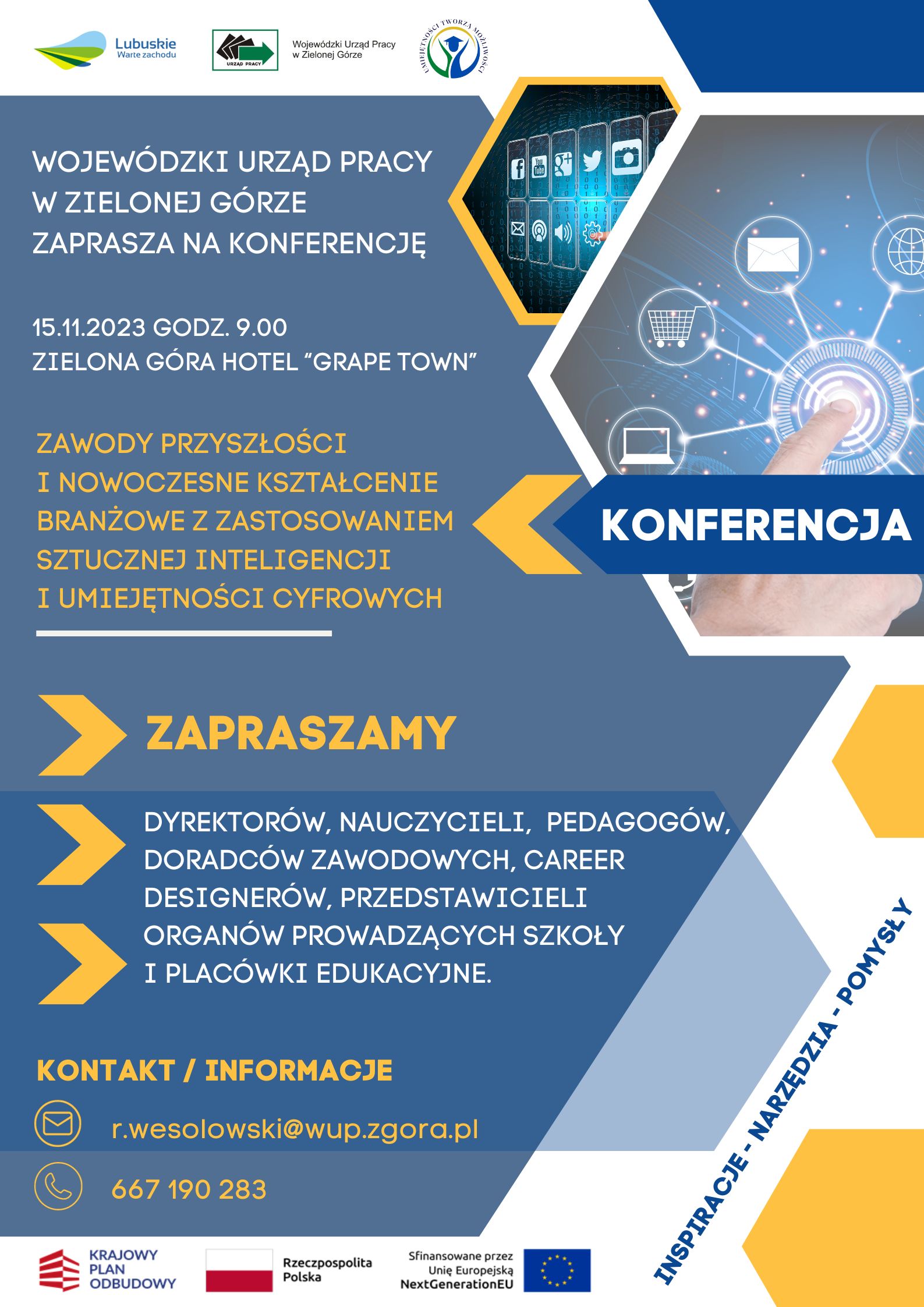 plakat konferencja 15.11.2023 - INPIRACJE I NARZEDZIA2