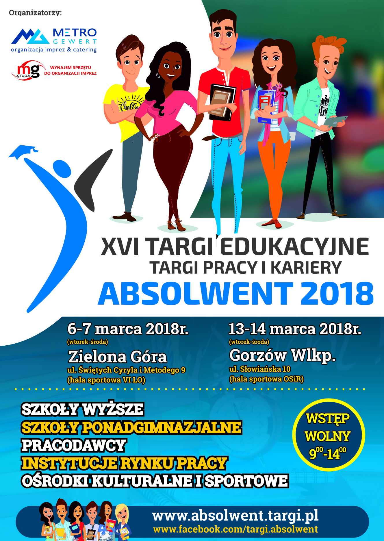 Plakat z Targów Pracy Absolwent 2018