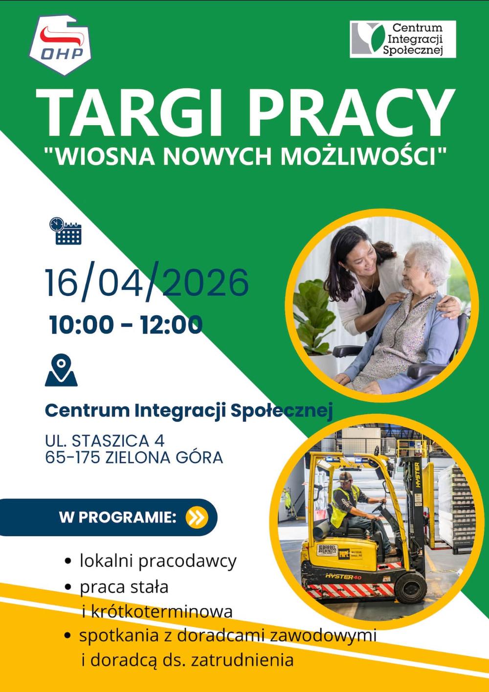 Targi pracy - "Wiosna nowych możliwości"