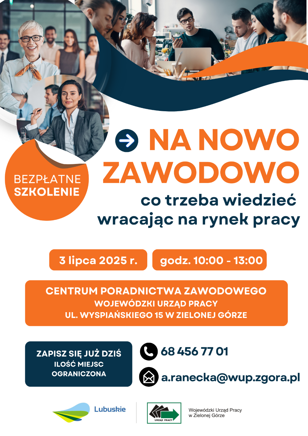 Plakat dotyczący szkolenia zawierający informacje w artykule