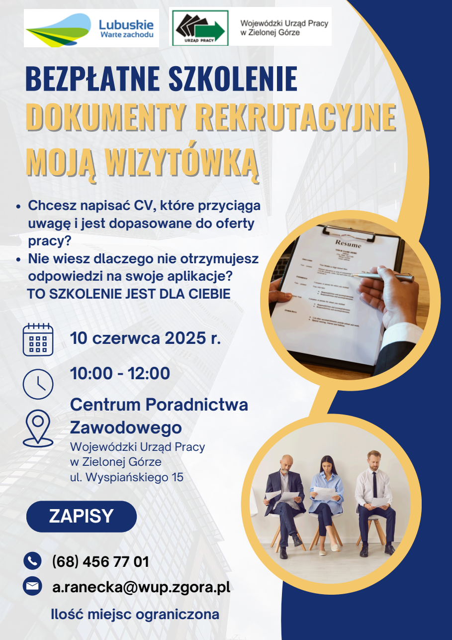 Zadbaj o swoją zawodową wizytówkę!  - plakat