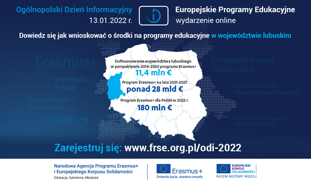 Obrazek dla: Ogólnopolski Dzień Informacyjny 2022. Europejskie Programy Edukacyjne