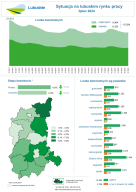 Zdjęcie artykułu Sytuacja na lubuskim rynku pracy - infografika - lipiec 2024